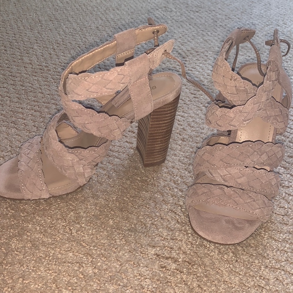 BCBG Generation Suede braided sandals